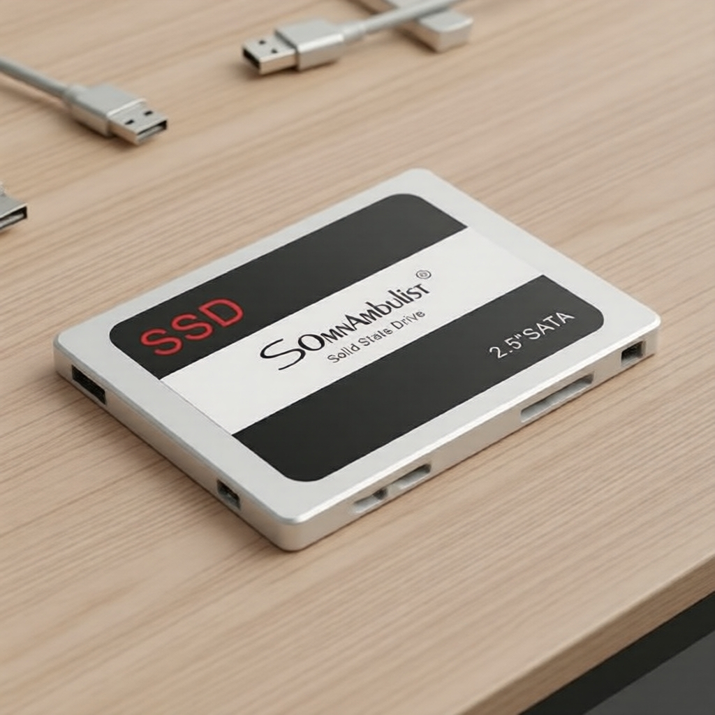 Somnambulist 256GB SSD SATA III 2,5 Unidade de Estado Sólido de Alta Velocidade Interna para Notebook e PC