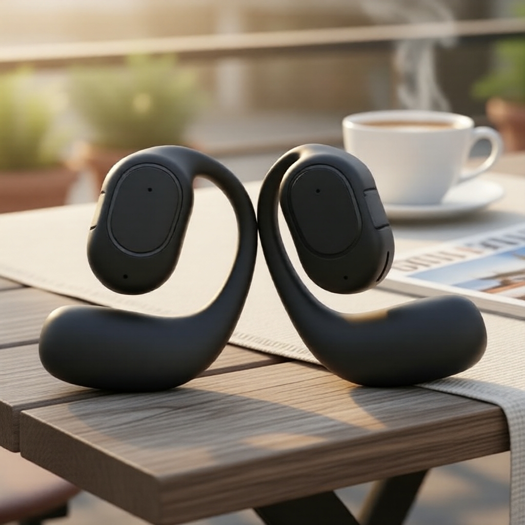 Fone de Ouvido Bluetooth Sem Fio OWS KY2 Mono Grande Bateria com Controles por Toque para Esportes e Música