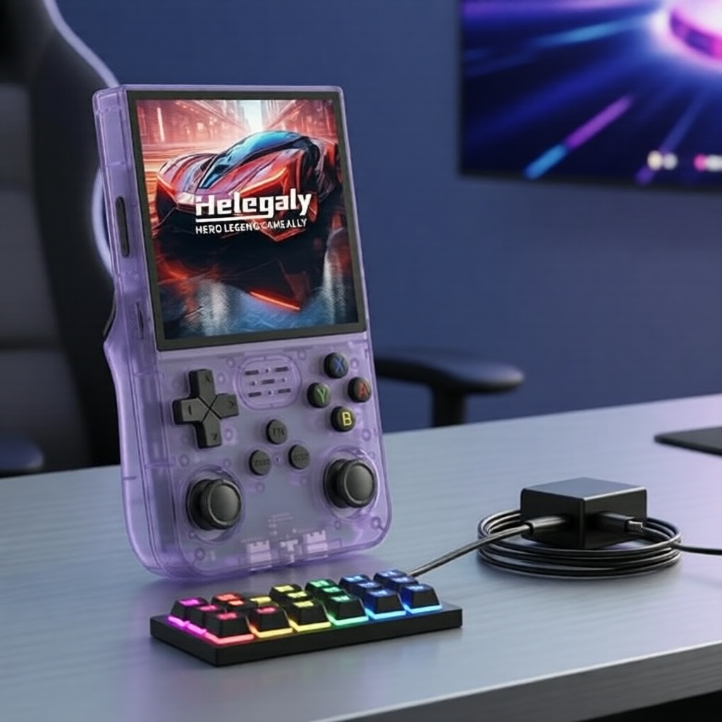 Console portátil retrô R36S de 3,5, 64 GB, 19 emuladores, 15.000 jogos, para todas as idades
