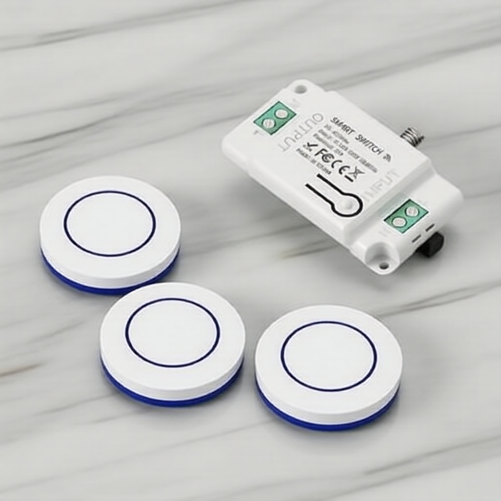 Interruptor Inteligente Sem Fio RF 433MHz, Controle Remoto por Botão para Lâmpadas e Eletrodomésticos – Instalação Sem