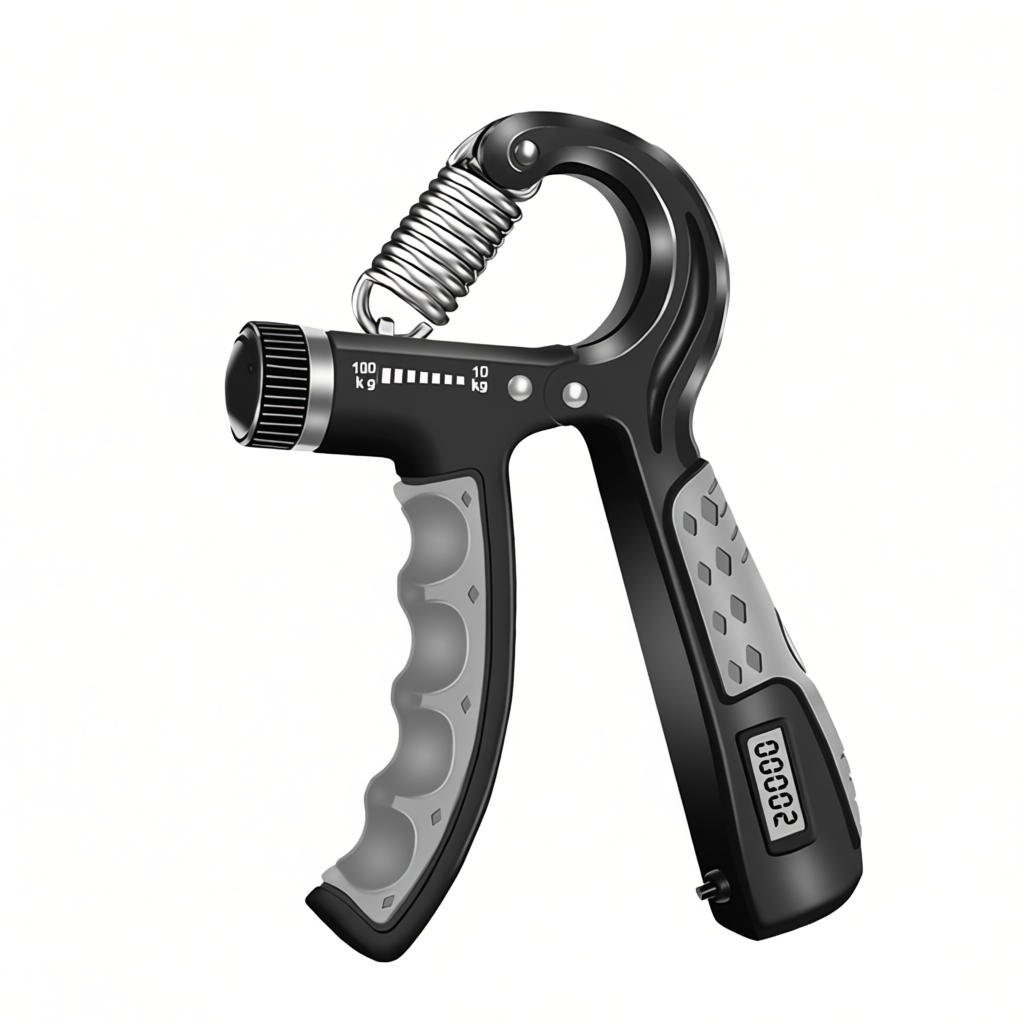 100kg/165kg Kit Hand Grip Flexor De Punho com Contador Ajustável Exercício Para Mãos Mola Treinar Antebraço