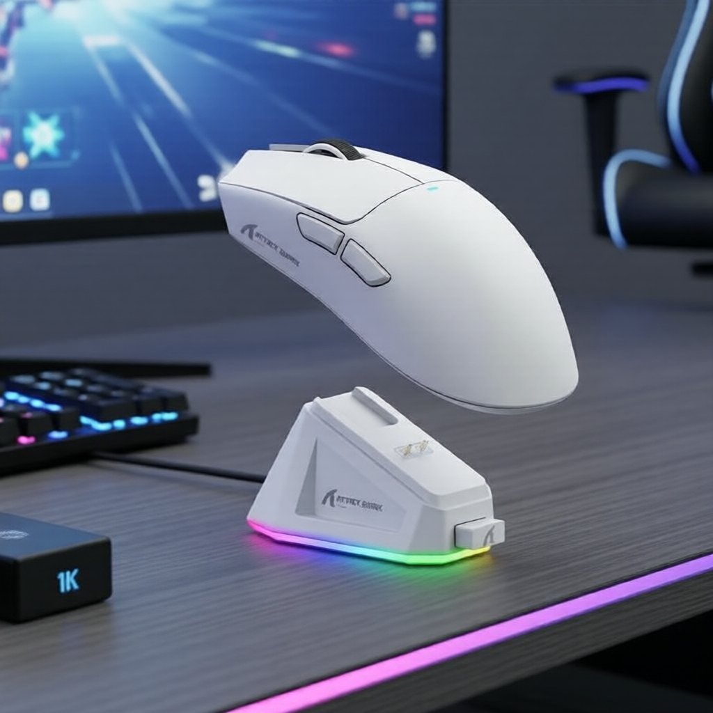 Mouse Gamer Attack Shark X11 Mouse Gaming Tri-Modo PAW3311 Sensor 22000DPI Sem …