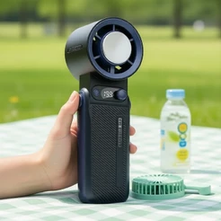 Ventilador Portátil Leftlimit Mini 8000mAh Interface USB Dobrável 199 Configurações De Velocidade Do Vento Vida Útil Da