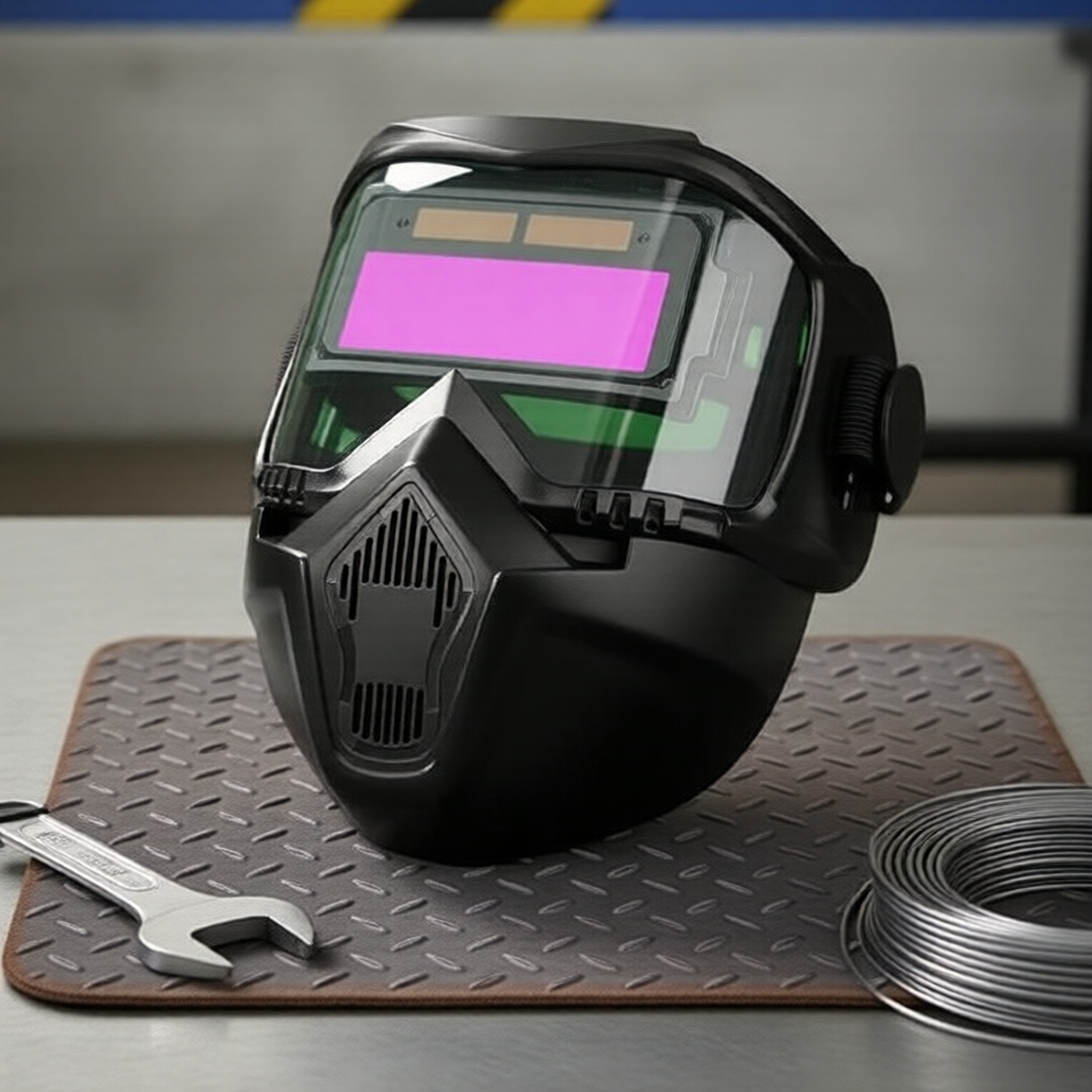 Capacete de Soldagem Automático com Filtro de Luz e Lente Antirreflexo, Proteção Profissional Arco/MIG/TIG