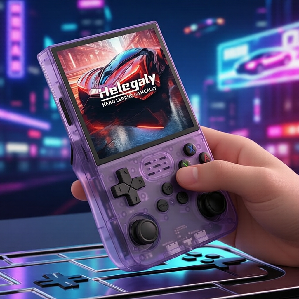 Console portátil retrô R36S, 64GB, 15.000+ jogos clássicos, 19 emuladores, ideal para crianças e adultos
