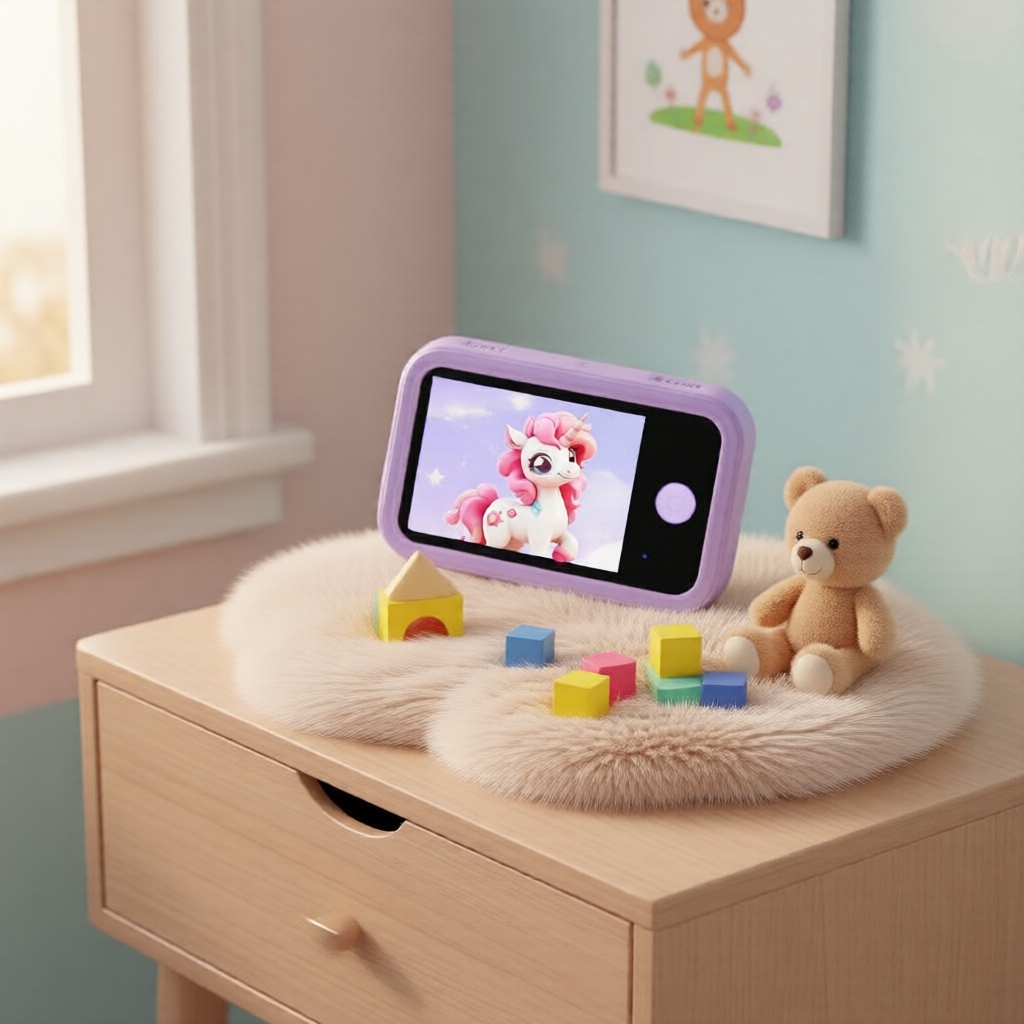 Smartphone Educativo Inteligente para Crianças de 3 a 12 Anos, Aprendizagem Interativa e Reprodução de Música Diária,