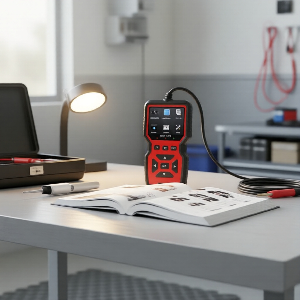 Scanner Automotivo OBD2 Ferramenta de Diagnóstico com Teste de Bateria, Leitor de Código de Luz de Falha do Motor para