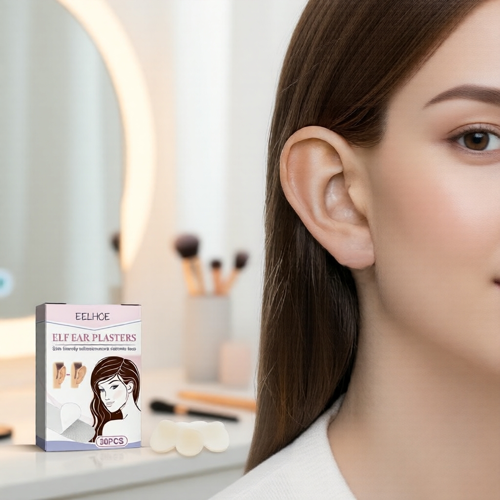 30 unidades de adesivo de silicone estético para correção de orelha, corretor de orelha saliente