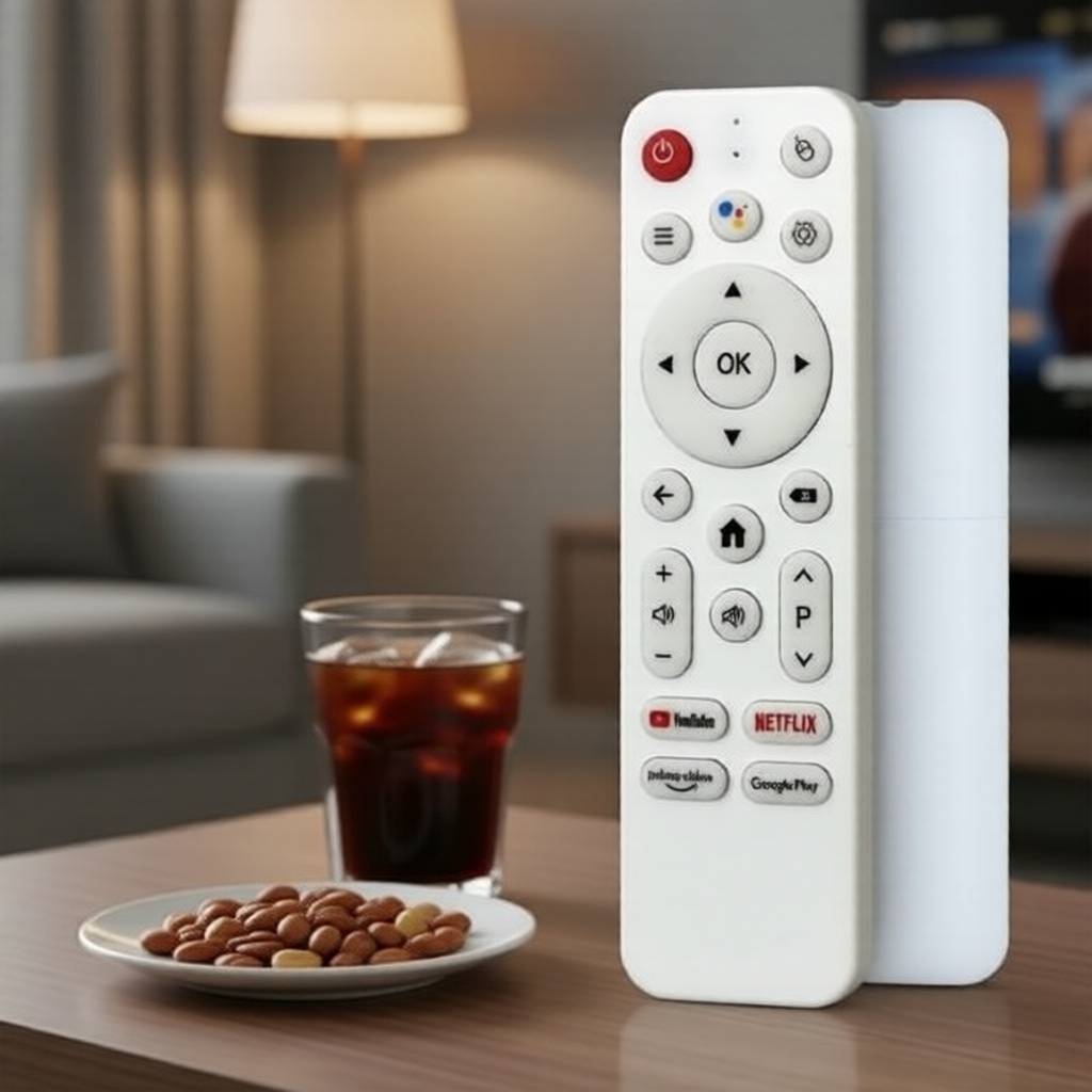 Controle Remoto de Voz H313 para Android 14.0 para TV Stick e Box de Streaming