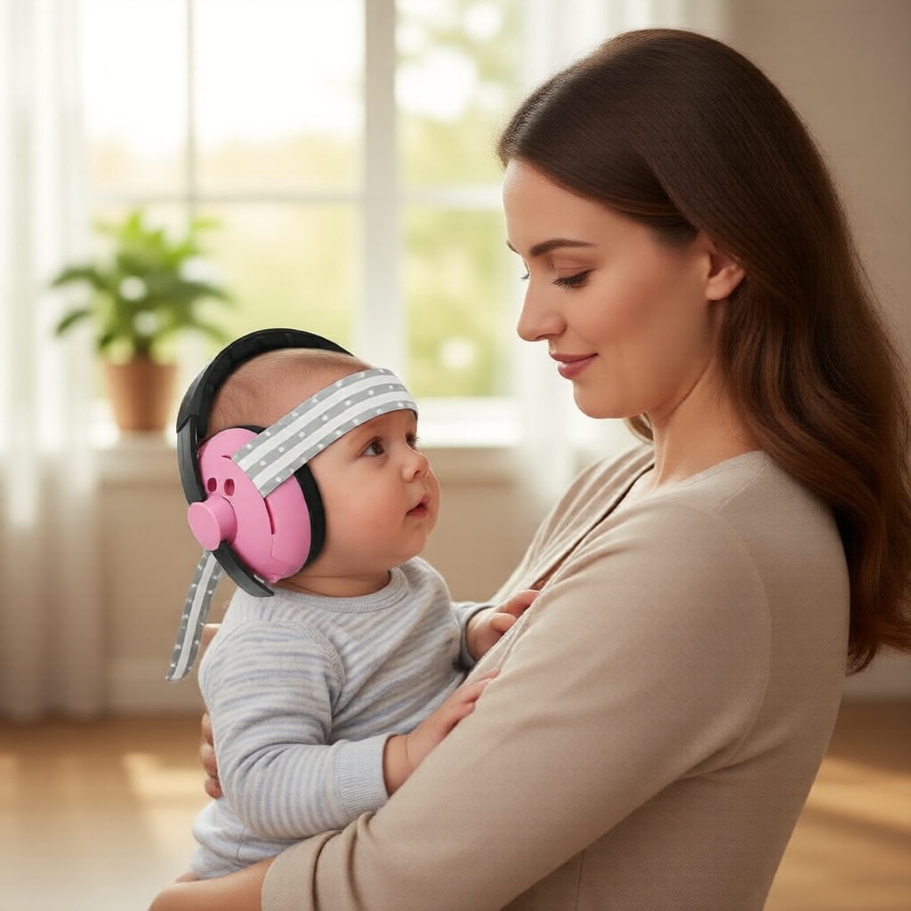  Protetores Auriculares para Redução de Ruído para Bebês - 2 Modos, Seguros para Sono e Viagem