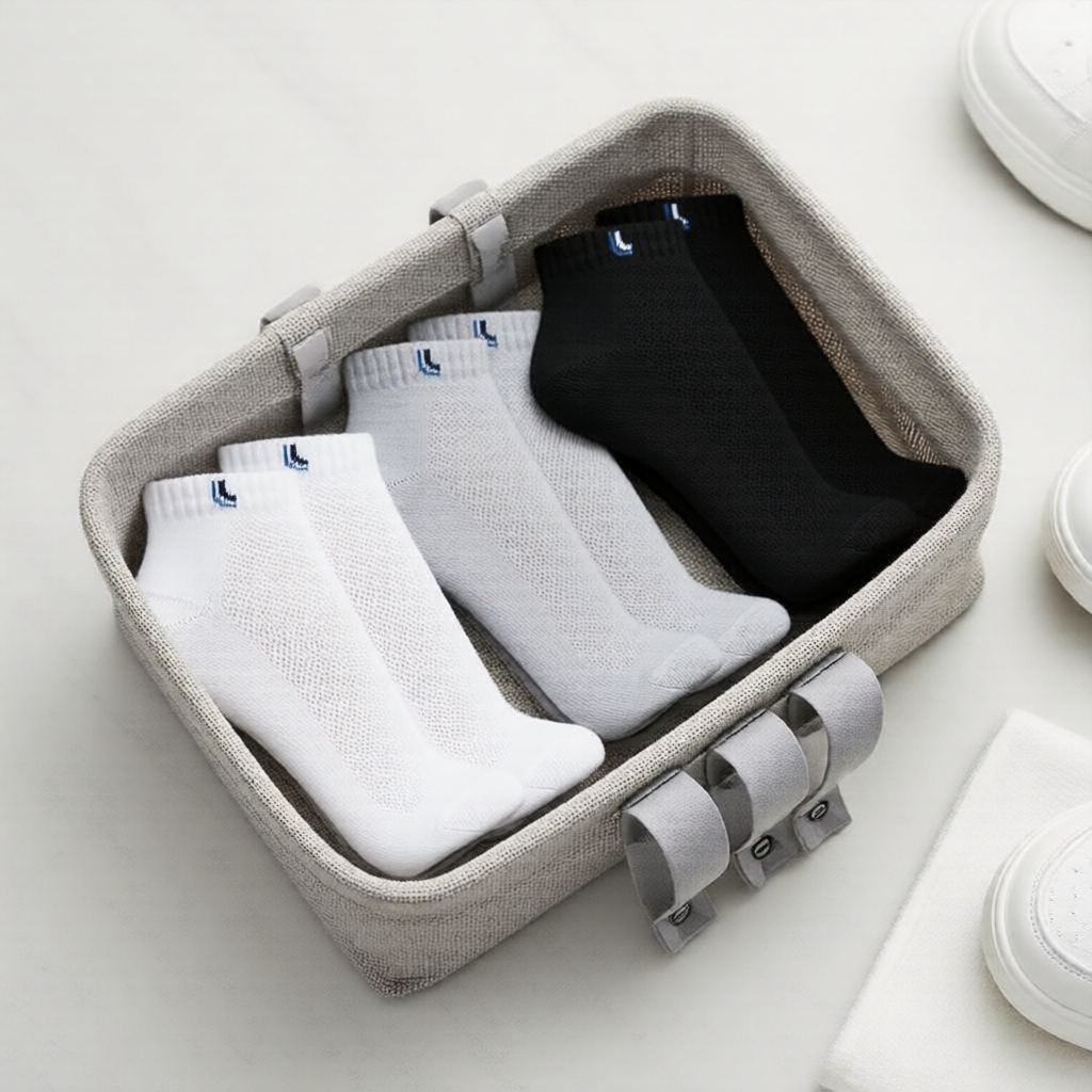  Meias Femininas de Algodão Corte Baixo até o Tornozelo, 10 Pares – Malha Respirável, Reforço na Ponta e Calcanhar,