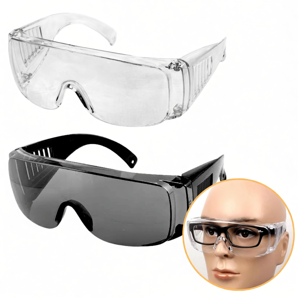 Kit 2 Óculos De Proteção SOBREPOR Óculos De Grau Protector Segurança Epi / Valeplast Ca 40186