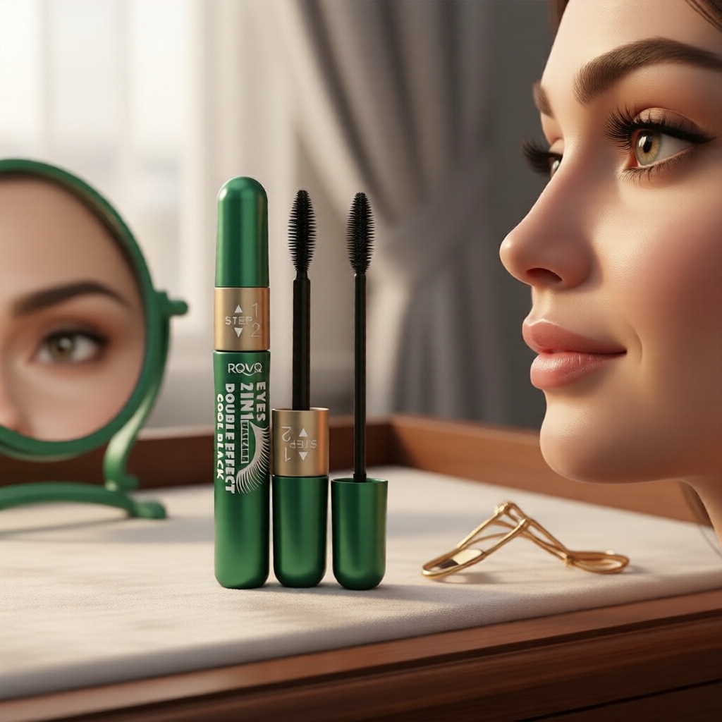 Primer de Cílios Preto à Prova de Borrões - Volume, Curvatura e à Prova d’Água para Máscaras de Impacto