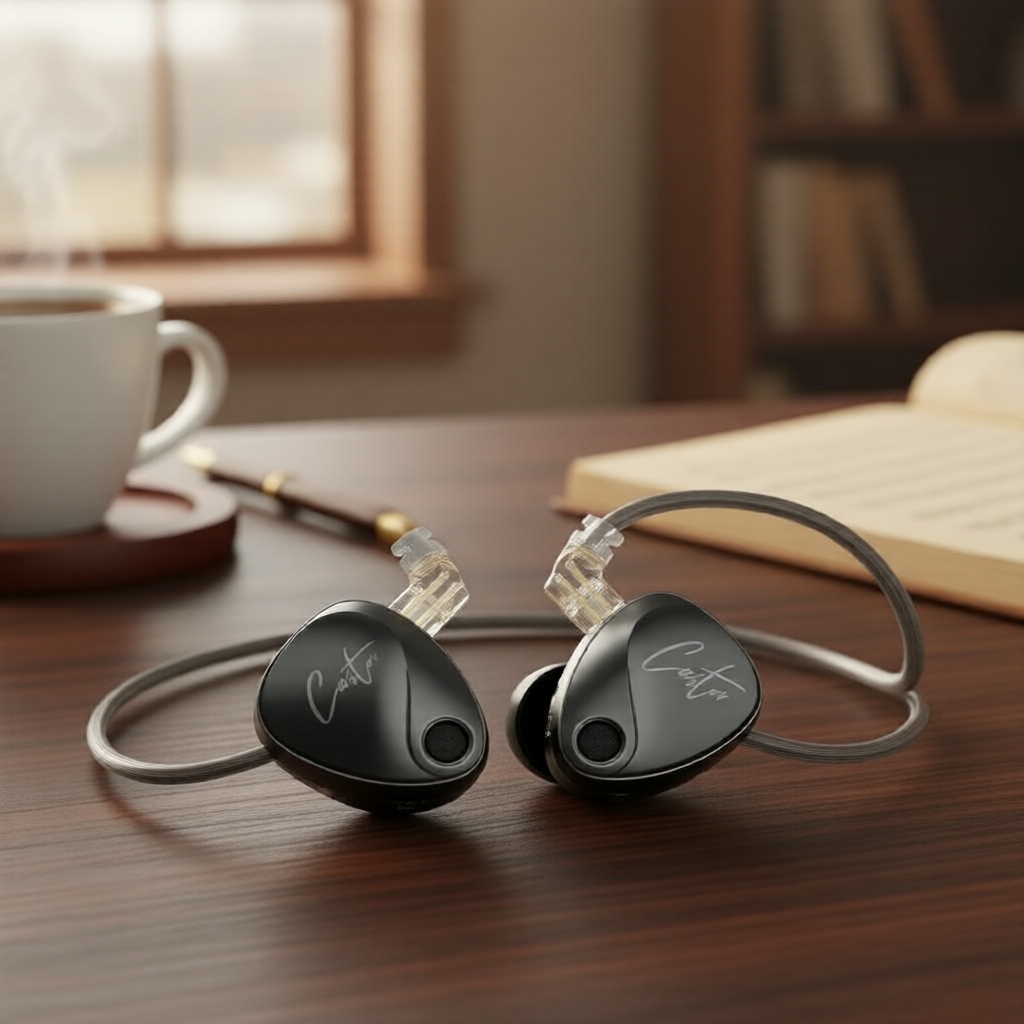  KZ Castor 2DD HiFi Fones de Ouvido Intra-Auriculares, Qualidade de Monitor Ajustável, Fones com Cancelamento de Ruído,