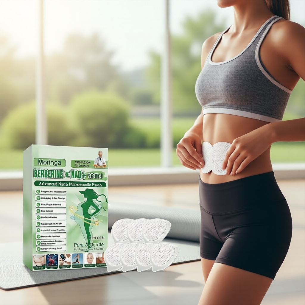 Conjunto de 7 dias de adesivo corporal - moringa leve, berberina e NAD+ para pele saudável Conjunto de 7 dias de adesivo corporal - moringa leve, berberina e NAD+ para pele saudável