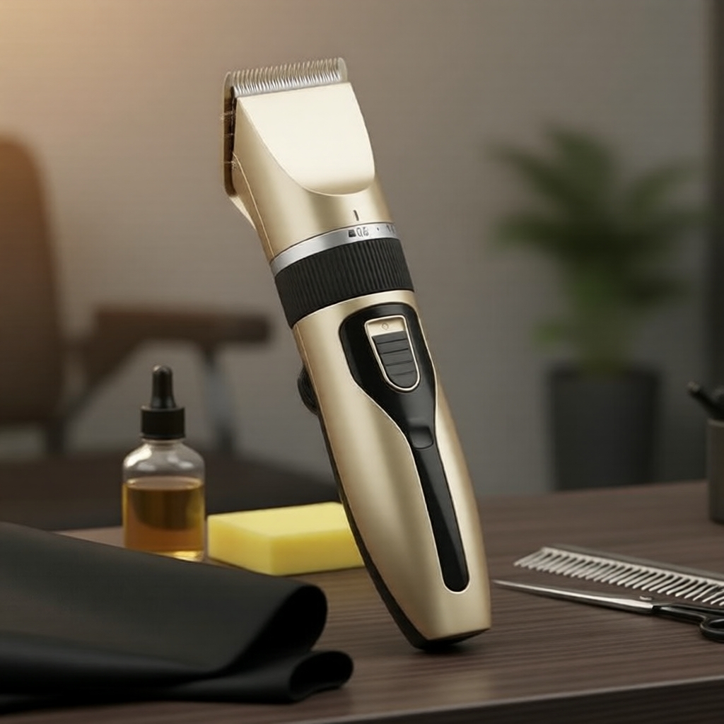 Máquina de Cortar Cabelo Silenciosa Sem Fio para Bebês, Crianças e Adultos, Barbeador Elétrico Seguro para Pele