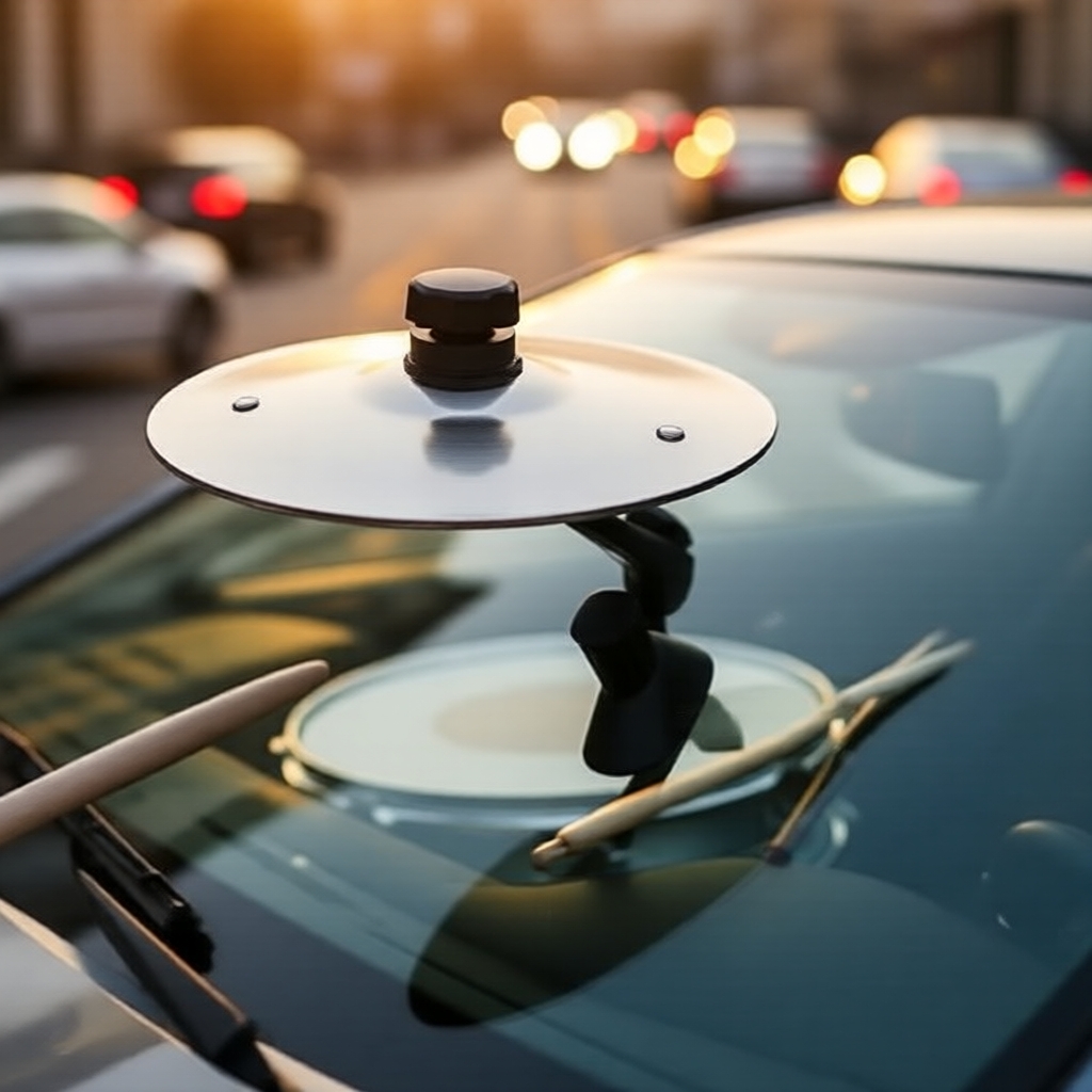  Mini Bateria de Pratos de Efeito – Percussão de Mão Montada em Ventilador para Carro & Casa