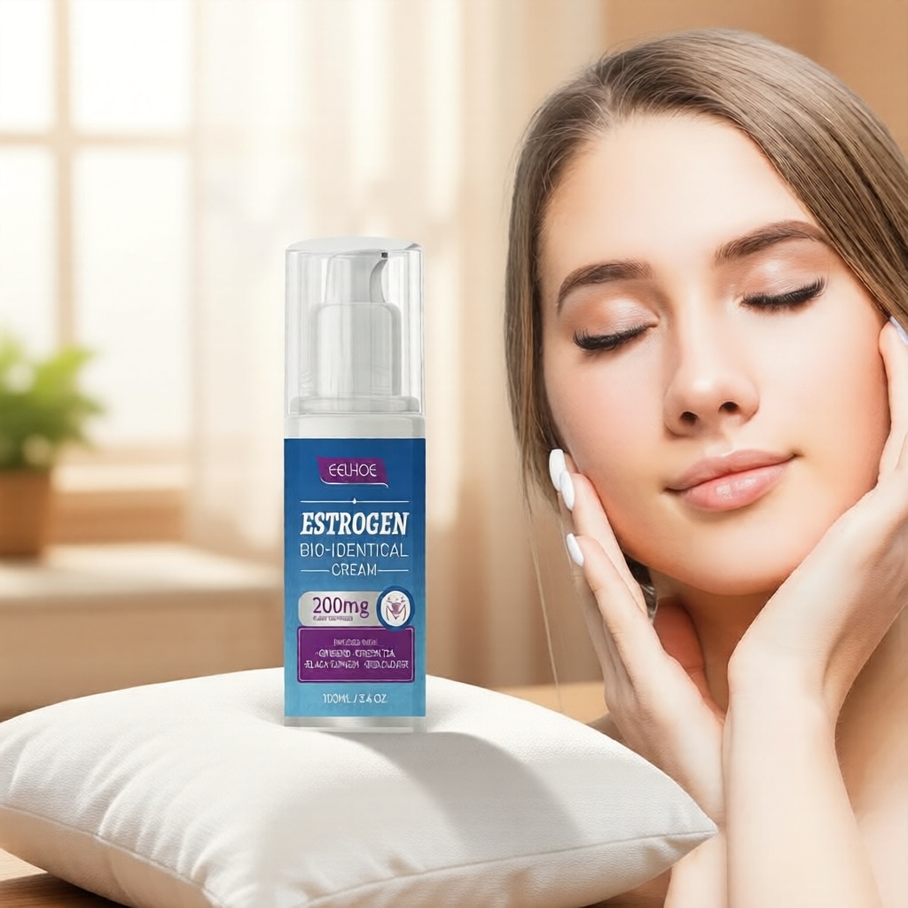 Creme Natural de Progesterona para Alívio da Menopausa - Equilíbrio Hormonal Feminino