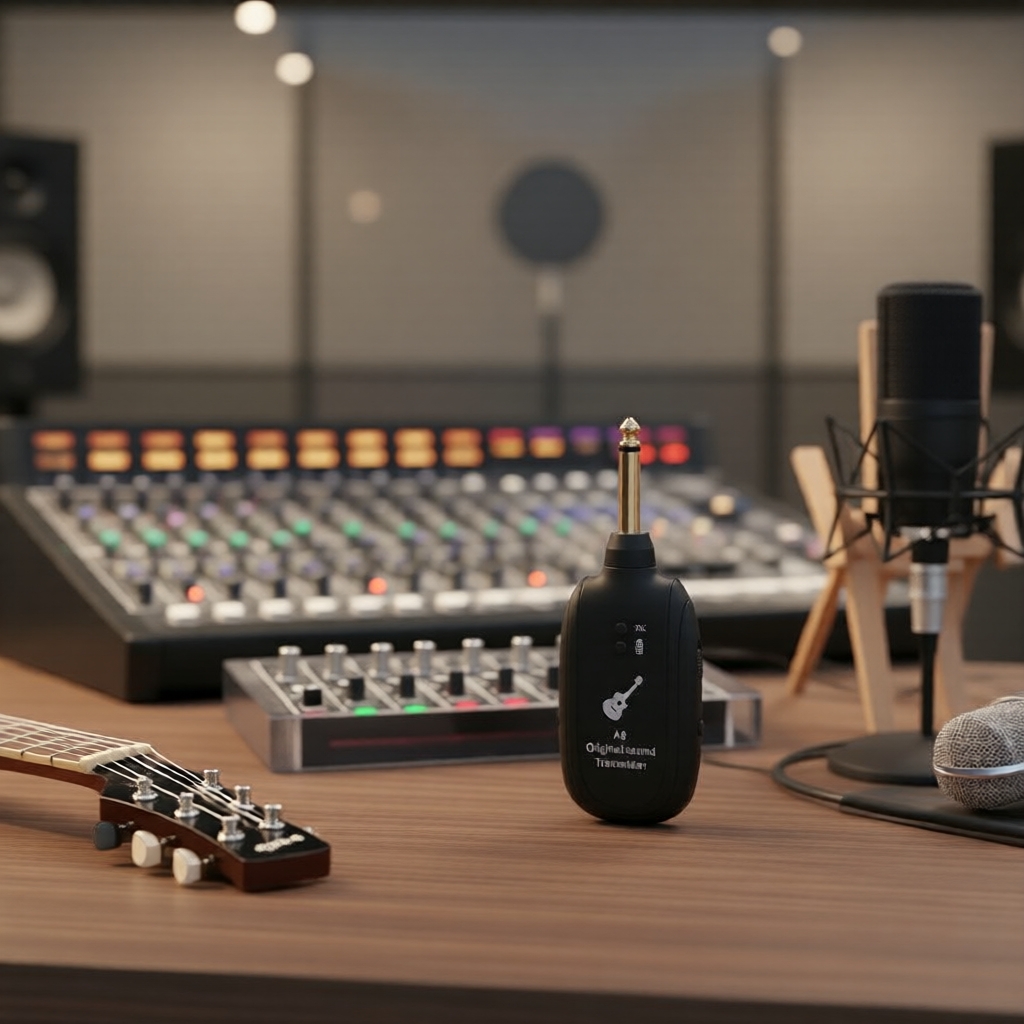  Miwayer A8 2.4G Transmissor e Receptor de Guitarra Sem Fio - Recarregável, Baixa Latência, 24-bit 48kHz