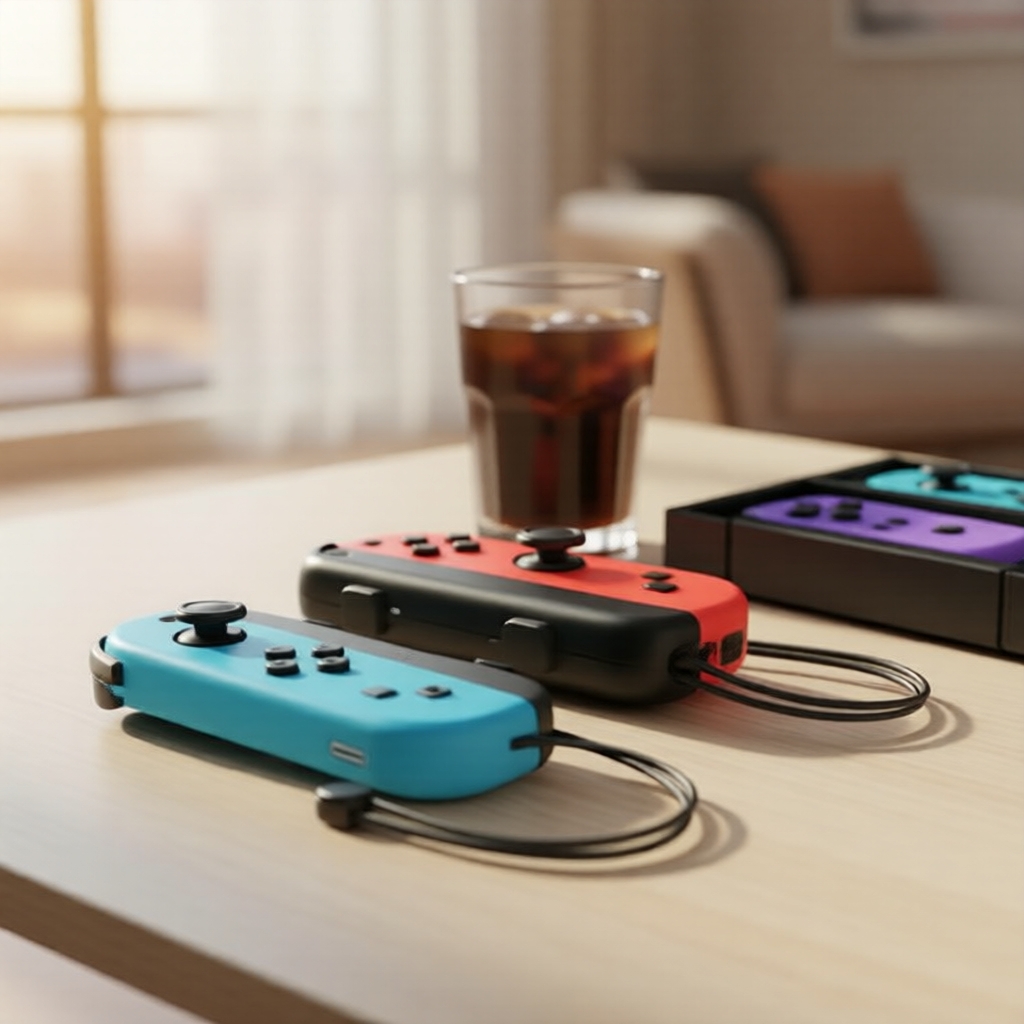 Controlador sem fio para Joycon Nintendo Switch, compatível com Switch Lite/OLED, vibração dupla
