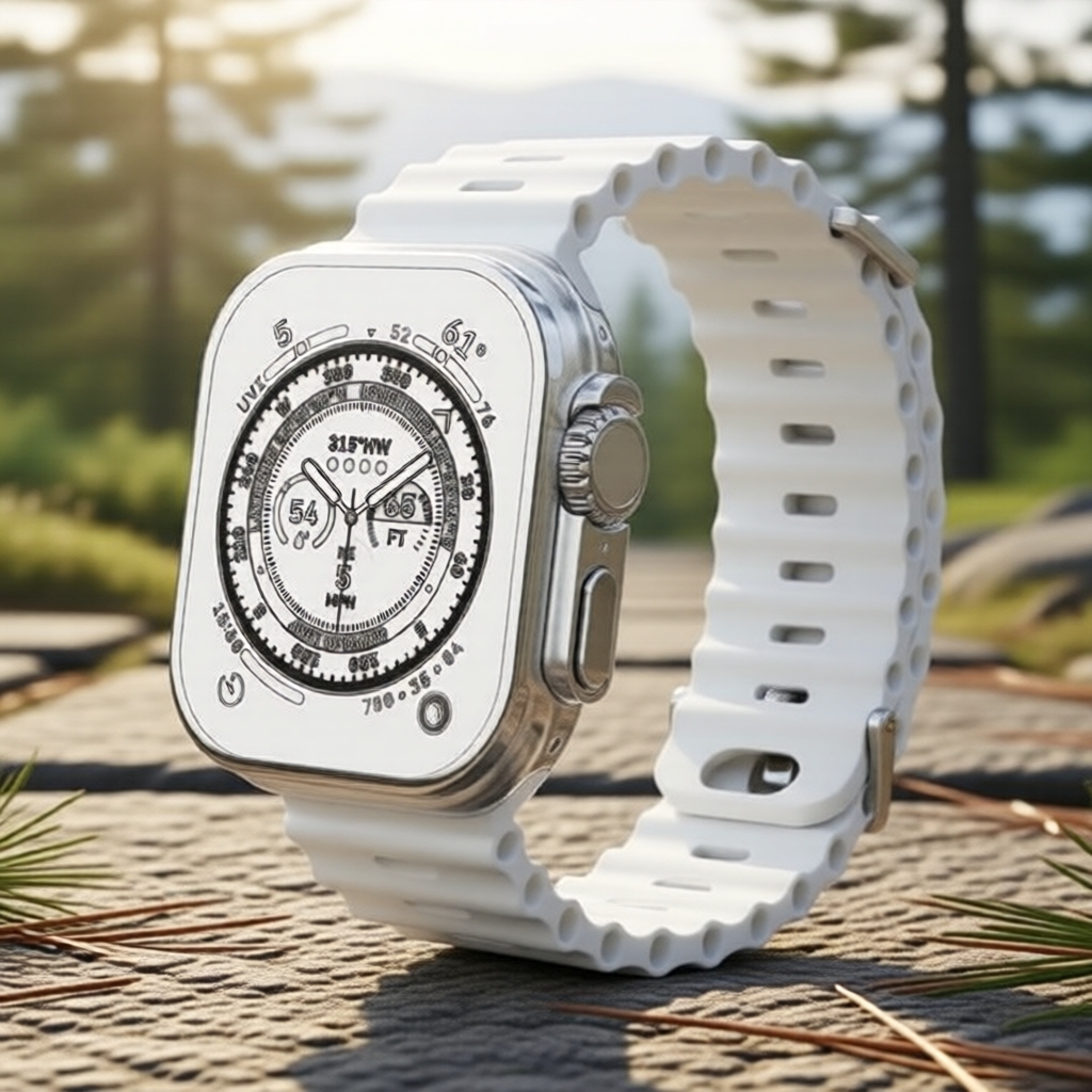 1 Pulseira de Reposição Compatível com Apple Watch 49-38mm, Esportiva para iWatch Séries 1-10/SE/Ultra