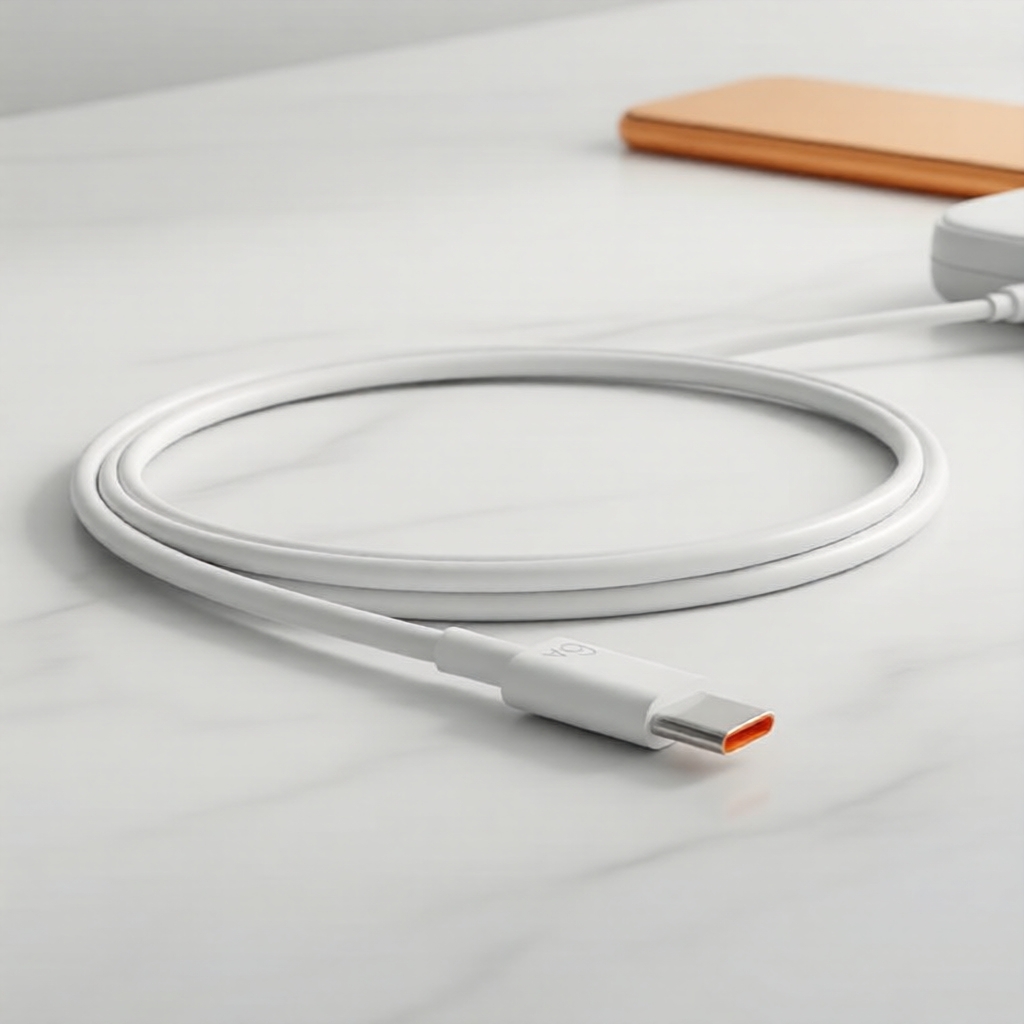 Cabo de carregamento rápido USB-C de 1m 6A 33W para Huawei/Redmi/Vivo/Xiaomi