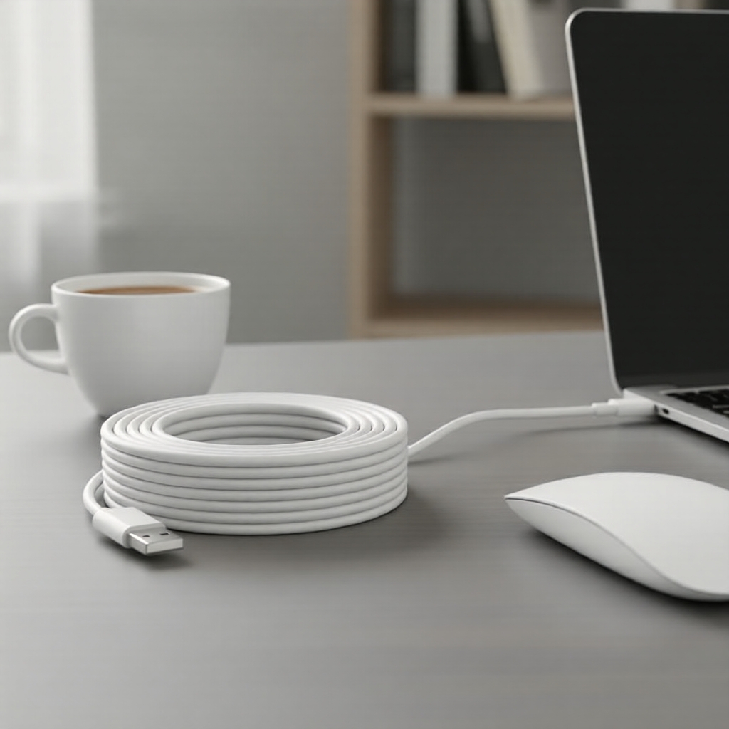 Cabo USB-C para USB-C 3M/5M/8M/10M/12M - Carregamento Rápido & Transferência para Telefone/Câmera