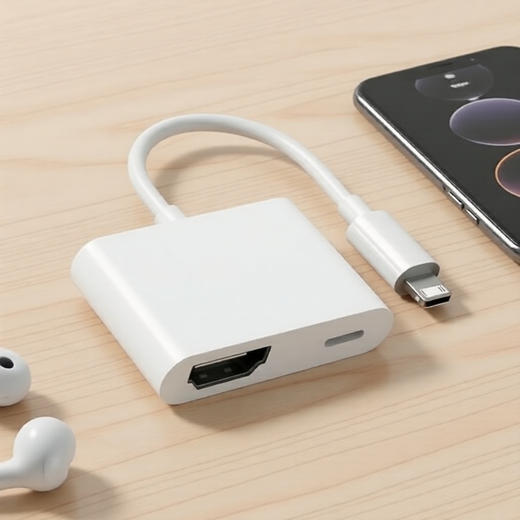 Cabo Adaptador 2 em 1 iOS para HDMI 1080P para iPhone/iPad, HDTV, Projetor, Monitor