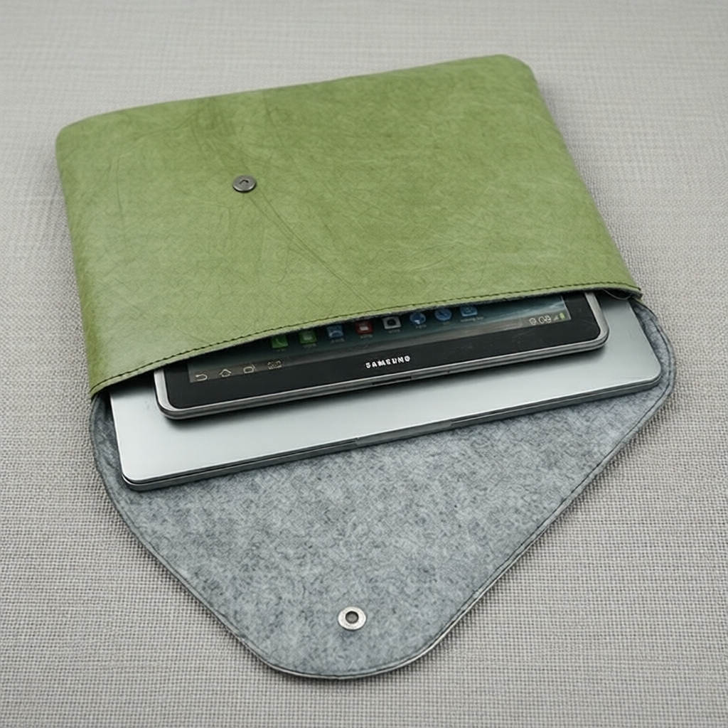  Capa de Laptop Slim de 13 Polegadas em Tecido-Papel, Bolsa de Proteção Reforçada para MacBook