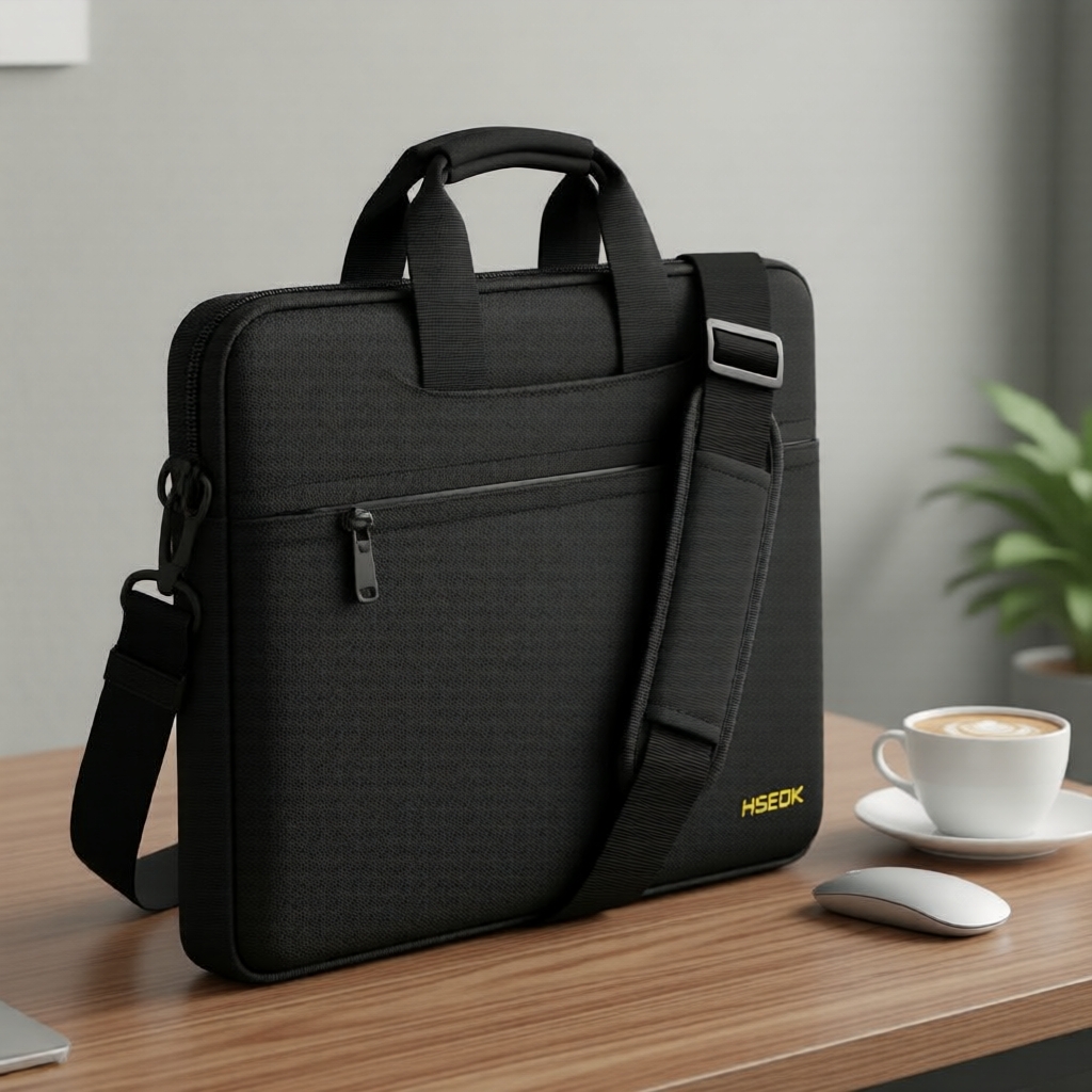  Bolsa Tiracolo para Notebook de 13 a 14 Polegadas, Capa Impermeável Compatível com MacBook e PC