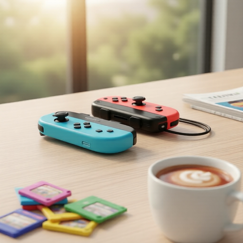 Controladores estilo Joycon sem fio para Nintendo Switch Lite/OLED, vibração dupla