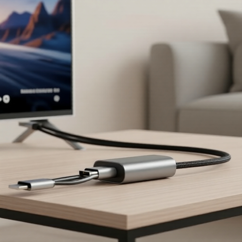 Adaptador 2 em 1 USB-C e Micro USB para HDMI 4K LD39 para Saída de Vídeo Pro Android