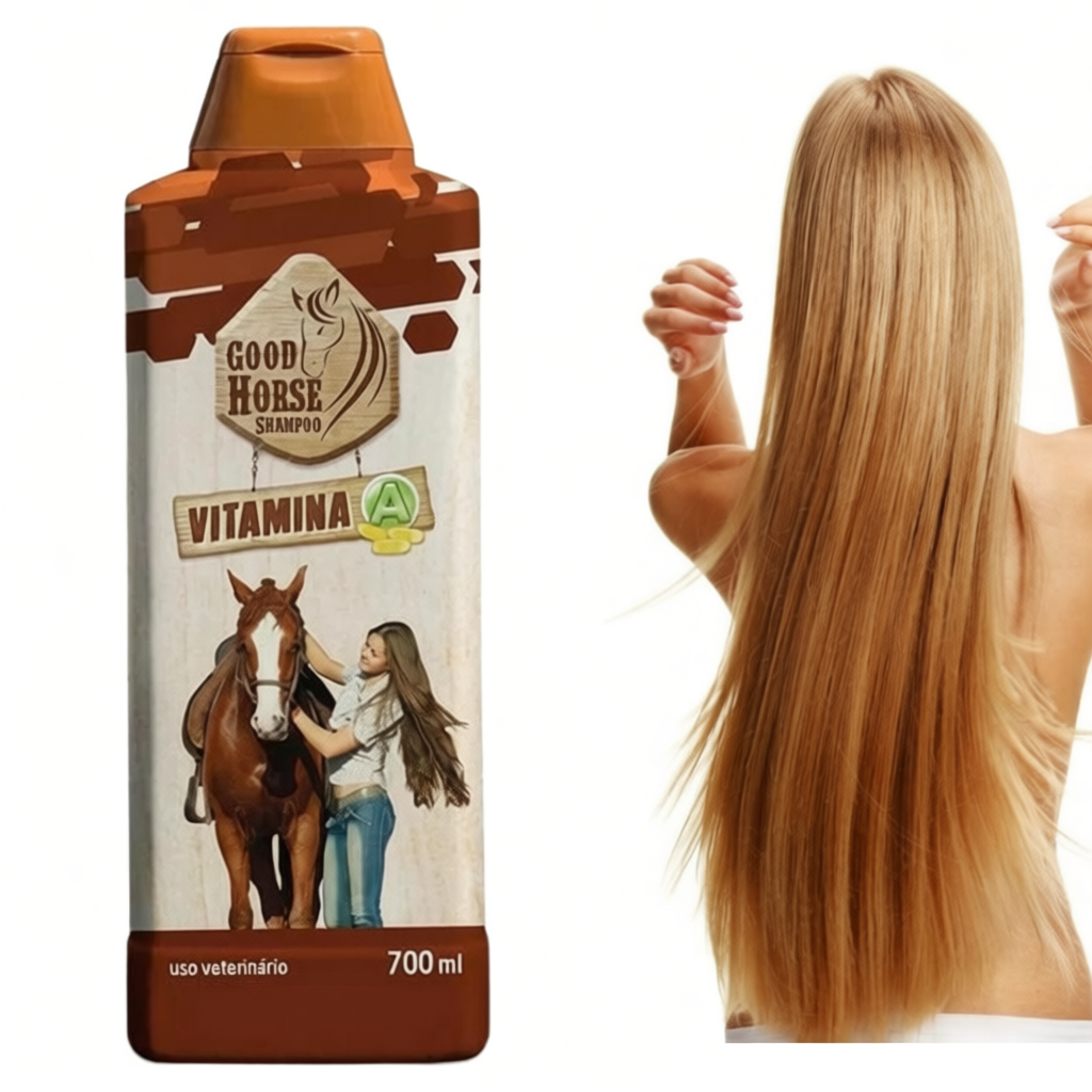 Shampoo Good Horse Vitamina A Cresce Cabelo Cavalo Pro Canine 700ml Capilar Bomba Crescer Original