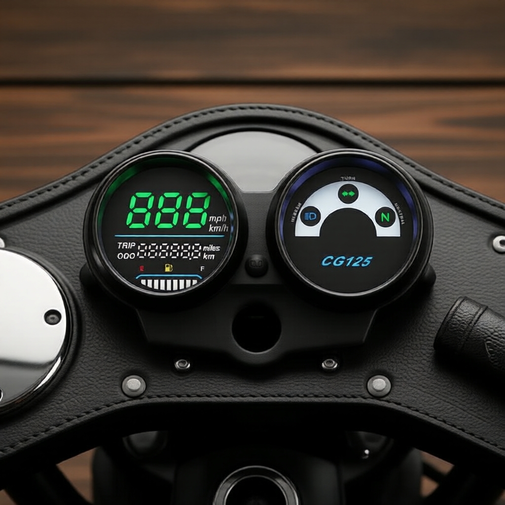  Velocímetro Digital Tacômetro para Honda CG125 2000-2008, Fan 125, Titan 125 2013, Medidor de Motocicleta Universal à