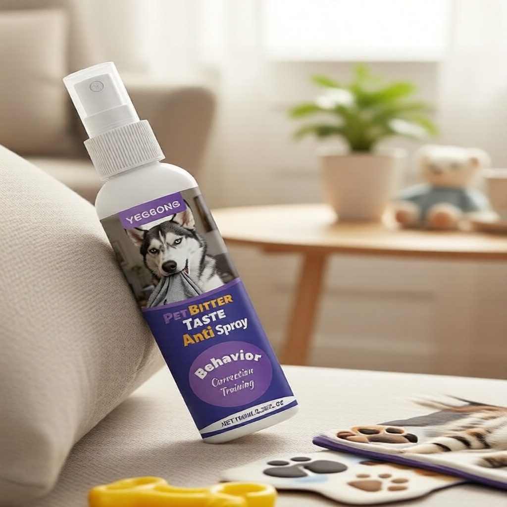 Bitter Pet Anti-Chew Spray, com extrato de maçã e benzoato de denatônio, repelente de mastigação para cães e gatos,