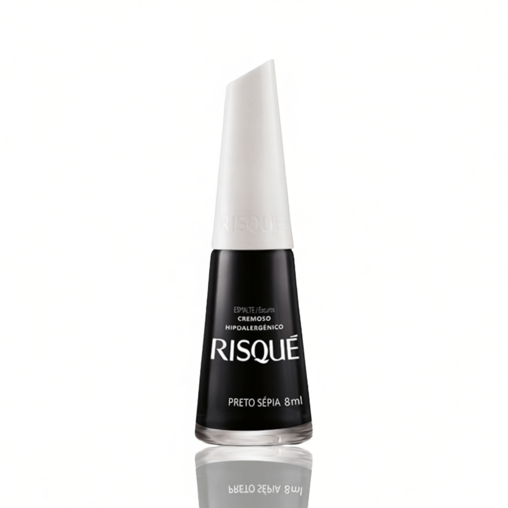 Risque Esmalte Cremoso Preto Sépia 8ml