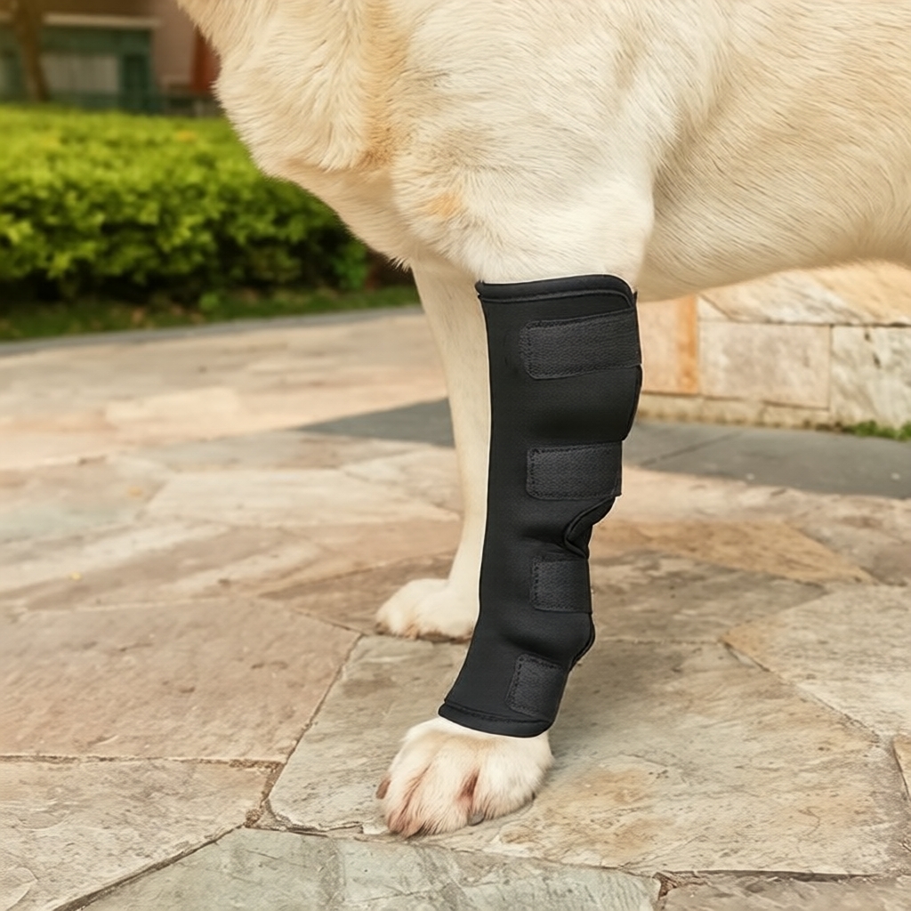 Joelheira Antilambida para Cães, Protetor de Pernas e Articulações, Botas de Proteção para Passeio em Oferta na Shopee