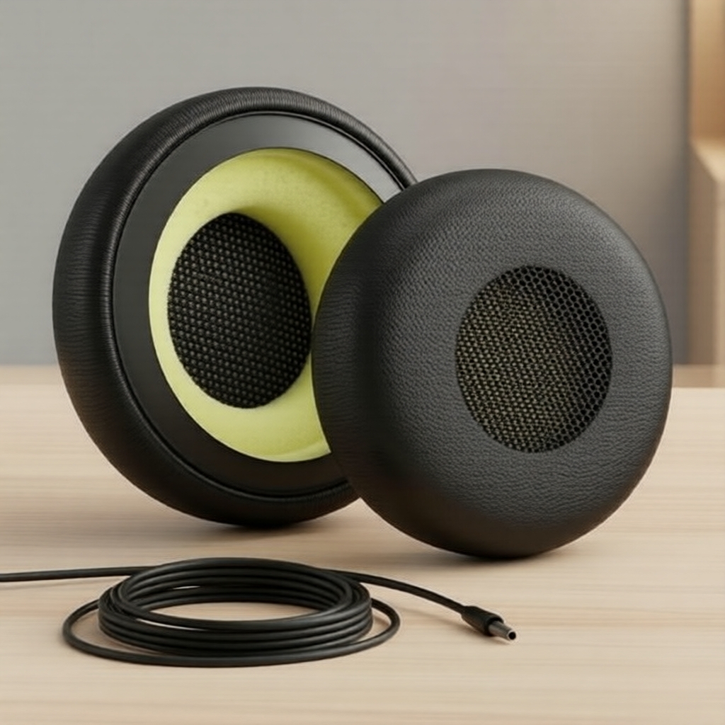 Almofadas de espuma macia de substituição para fones de ouvido Jabra Evolve 20 30 40 65