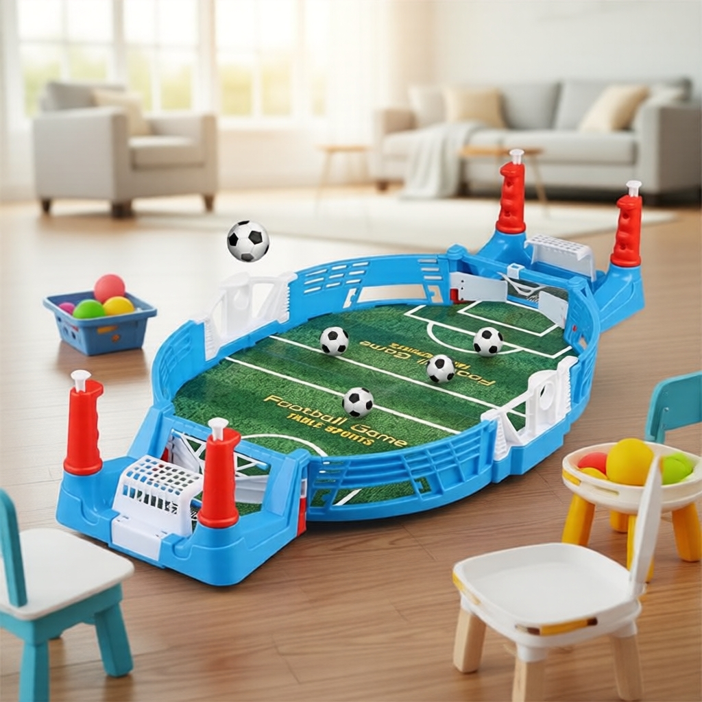 Jogo de Futebol de Tiro Potente de Mesa: Brinquedos de Fliperama de Futebol de Dedo