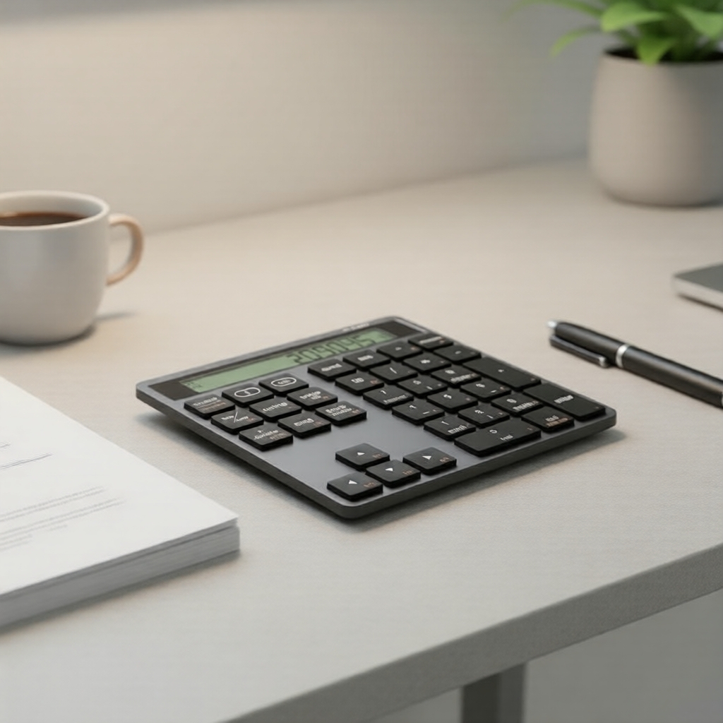 Teclado Numérico Bluetooth 2 em 1 com Calculadora de Visor Design Ergonômico para PC/Mac