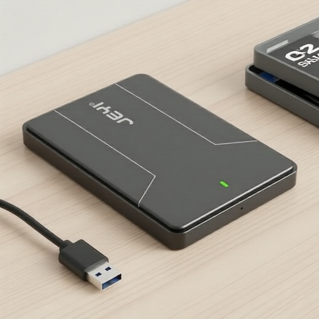 JEYI 2,5 pol Envelope SSD/HDD 6Gbps, USB 3.1 Tipo-C, Inclui cabo para armazenamento móvel