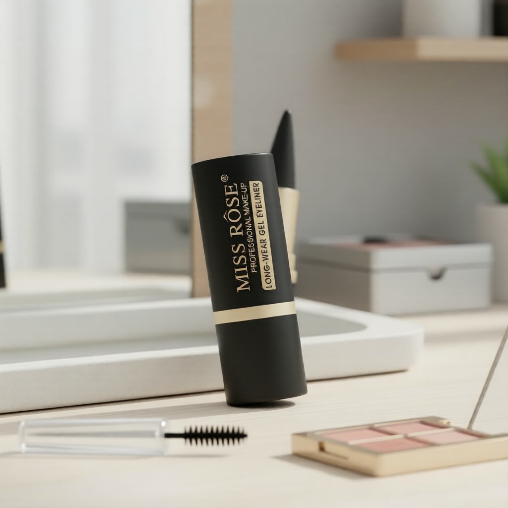 Lápis Delineador em Gel Resistente a Borrões MISS ROSE, à Prova d’Água, Ponta Fina, Longa Duração, Ideal para