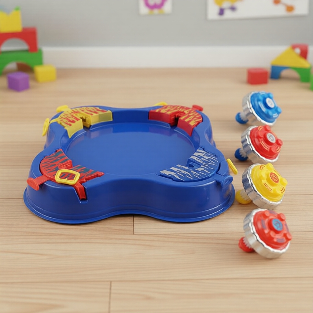 Conjunto de Brinquedo 4PCS Metal Fight Beyblade Burst com Lançador, Estádio e Kit de Jogo