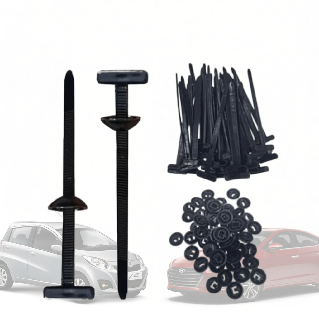 10/20/50 pçs Abraçadeiras Universal Presilha Fixação Com Trava Automática