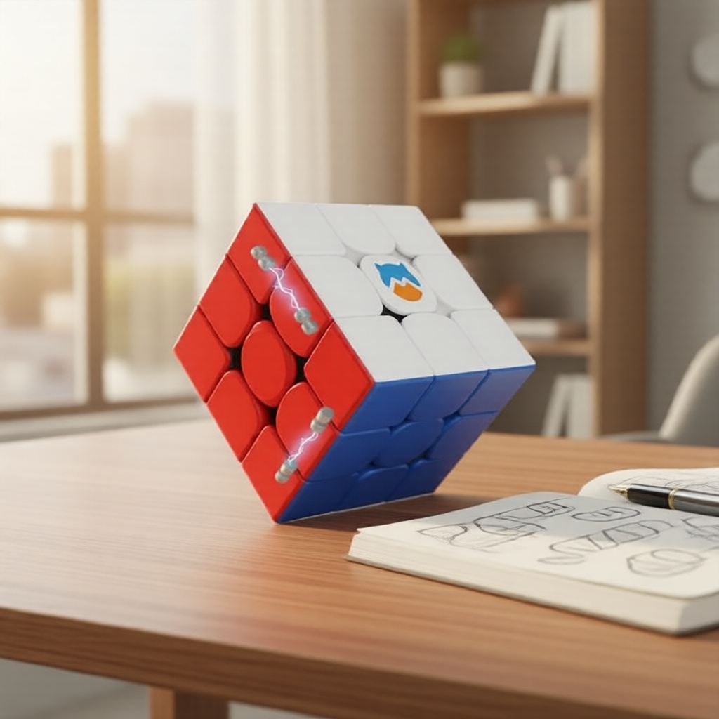 Cubo Mágico Magnético Monster Go 3x3x3 MG 3M para Iniciantes