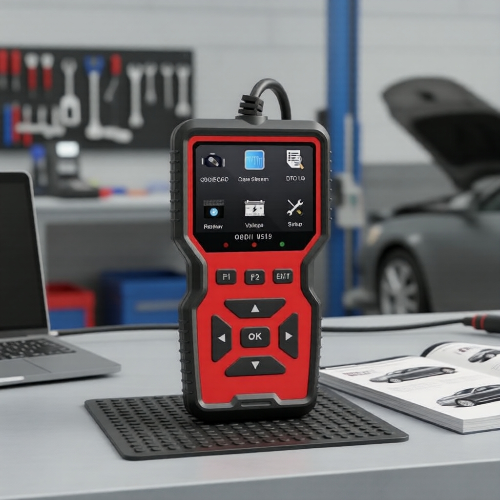 Ferramenta de Diagnóstico Veicular OBD2 com Verificação de Bateria - Leitor de Códigos de Luz de Falha do Motor Para