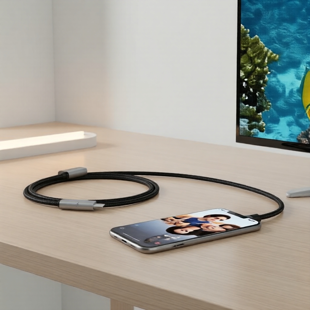 LD39 Adaptador HDMI Telefone-TV, USB-C Micro USB, Bastão de Transmissão HD para Monitores Pro