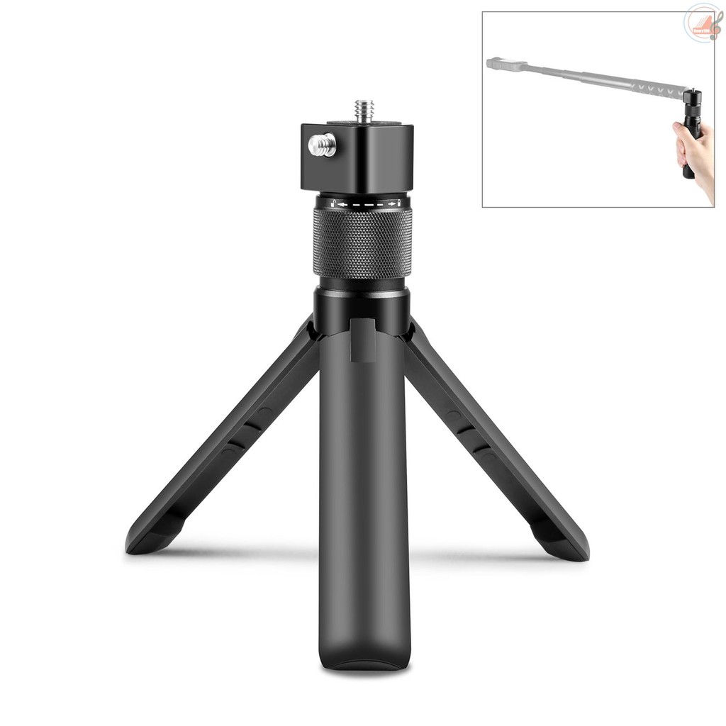 Tripé De Mesa Com Alça Giratória Multifuncional Substituição De Parafusos Duplos De 1/4 De Polegada Para Insta360 X4/X3/