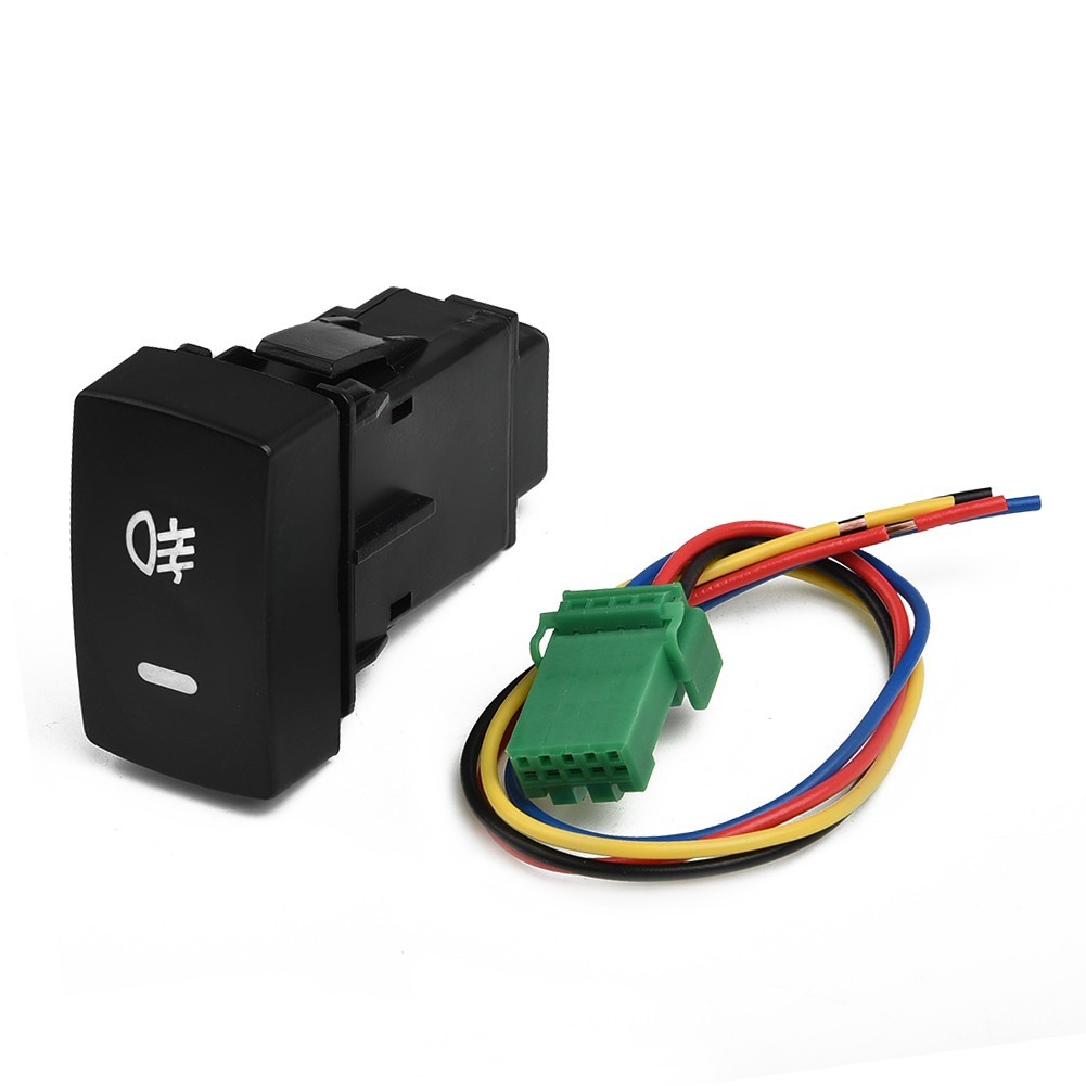 TDOB-BR ❤️ Interruptor De Luz De Nevoeiro Com Botão LED De 5 Pinos Para Carro Fio Civic Accord CRV