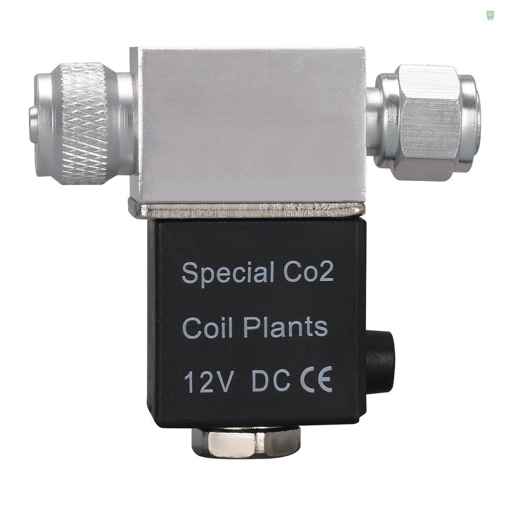 (tomobetter HOT) Válvula Solenóide Para Regulador De Sistema De CO2 De Aquário Saída DC 12V Conectar M10 * 1 Rosca Exter